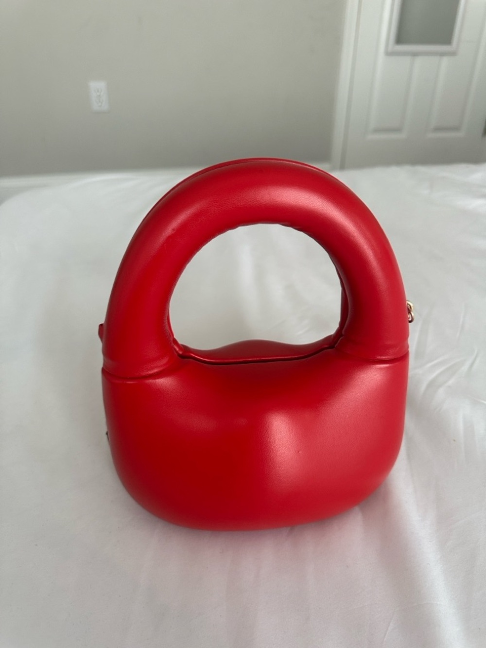 Fashion Nova Red Mini Top-Handle Bag